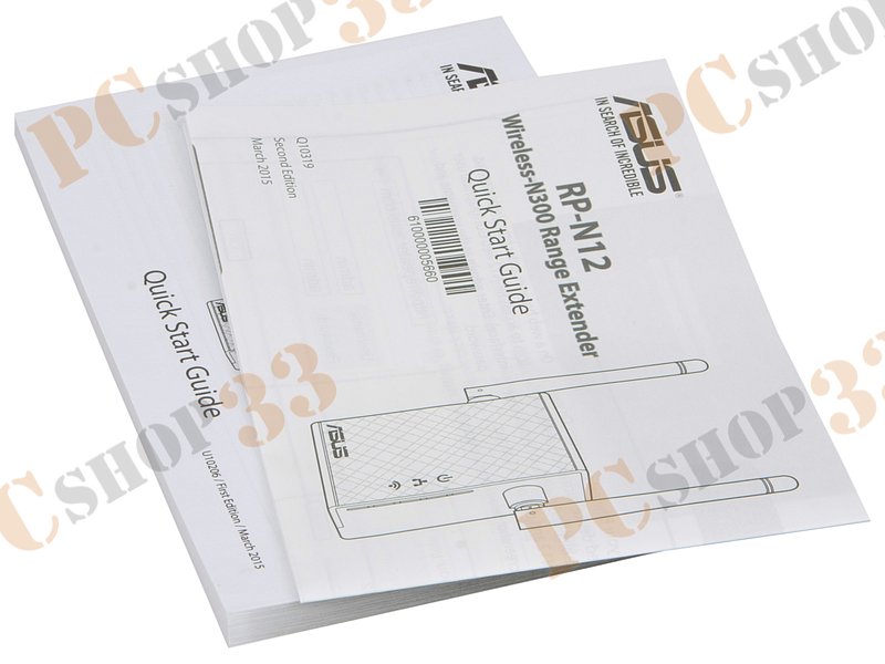Ретранслятор ASUS RP-N12 WiFi 300Мбит/сек. + 1 порт LAN 100Мбит/сек.