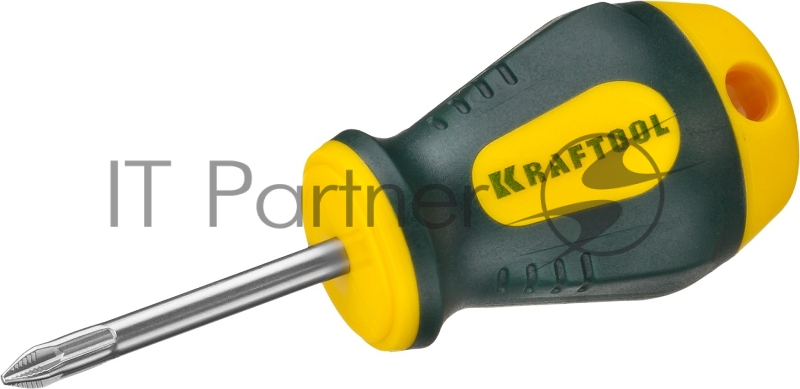 Отвертка Kraftool EXPERT, Cr-Mo-V сталь, двухкомпонентная противоскользящая рукоятка, PH, №1x38мм 250072-1-038