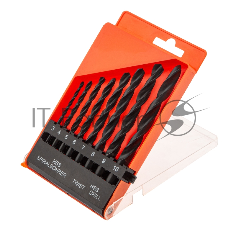 Набор сверл по металлу SPARTA ,3-10 мм , HSS,8 шт.цилиндрический хвостовик//723205