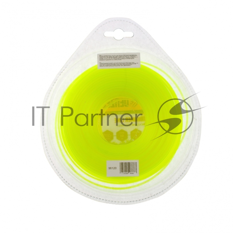 Леска для триммера DENZEL звезда 2 мм х 64 м, блистер FLEX CORD 96120