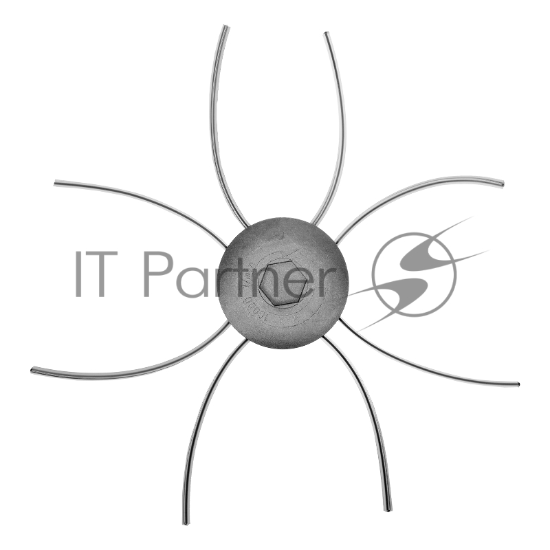 Головка триммерная DENZEL универсальная алюминиевый корпус, леска до 4 мм D 96358