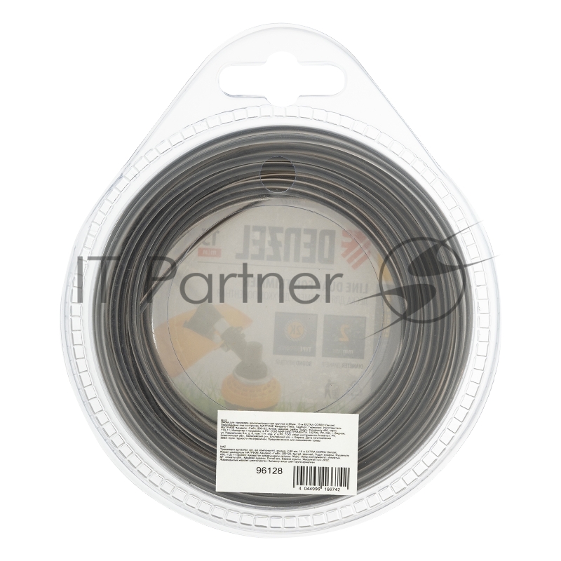 Леска для триммера DENZEL двухкомпонентная круглая 2,65мм 15 м EXTRA CORD 96128
