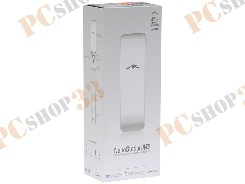 Точка доступа Ubiquiti NanoStation M5 NSM5, WiFi 150Мбит/сек. + 2 порта LAN 100Мбит/сек.