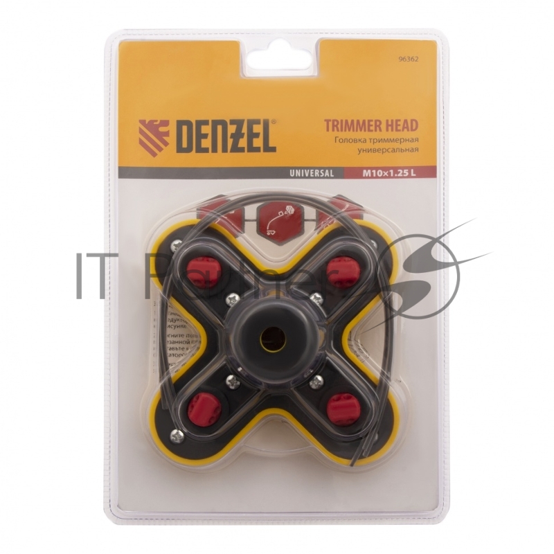 Головка триммерная универсальная гайка DENZEL М10х1,25 левая 96362