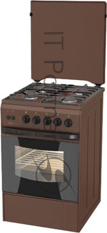 Плита Газовая Flama FG 24211 B коричневый реш.чугун
