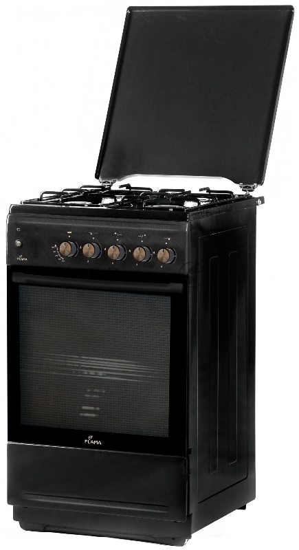 Плита Газовая Flama N FG 24243 At антрацит (металлическая крышка) реш.сталь