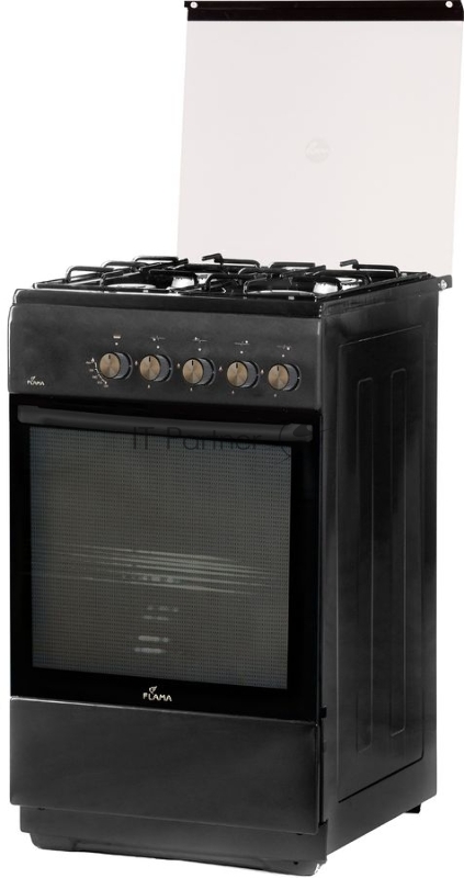 Плита Комбинированная Flama L FK 1412 At антрацит (стеклянная крышка) реш.сталь