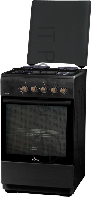 Плита Комбинированная Flama L FK 2212 At антрацит (металлическая крышка) реш.сталь