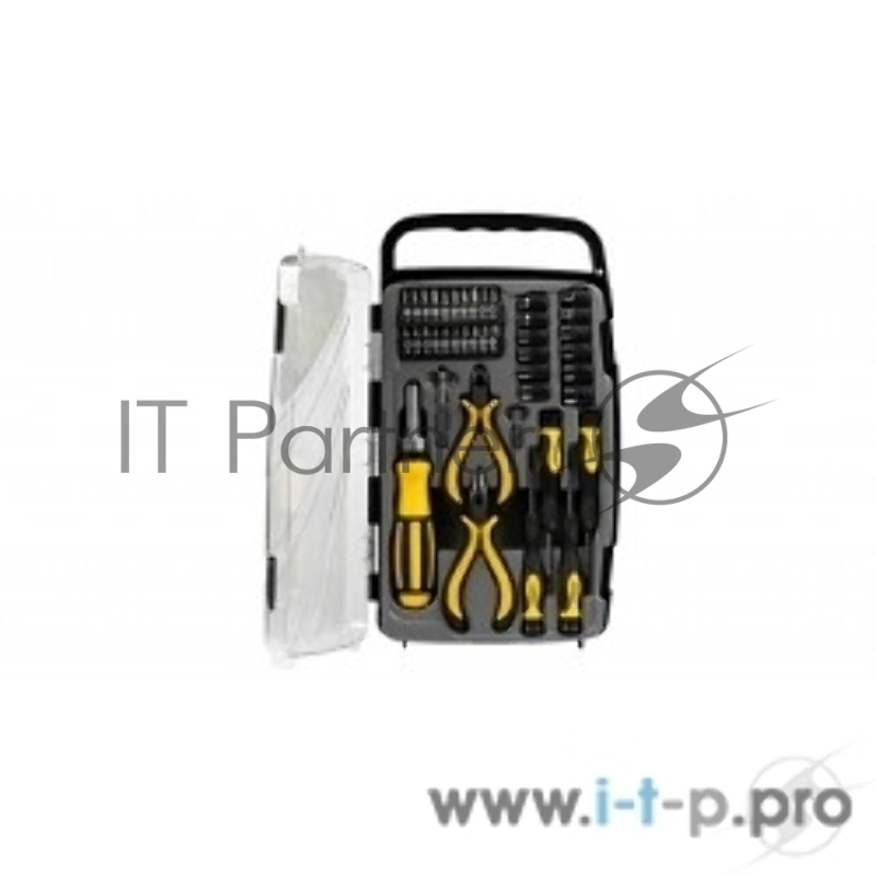 Ручной инструмент Набор STAYER Отвертка MASTER реверсивная с эргономичной ручкой, с насадками, в пластмассовом боксе, 41 пред. (25311-H41)