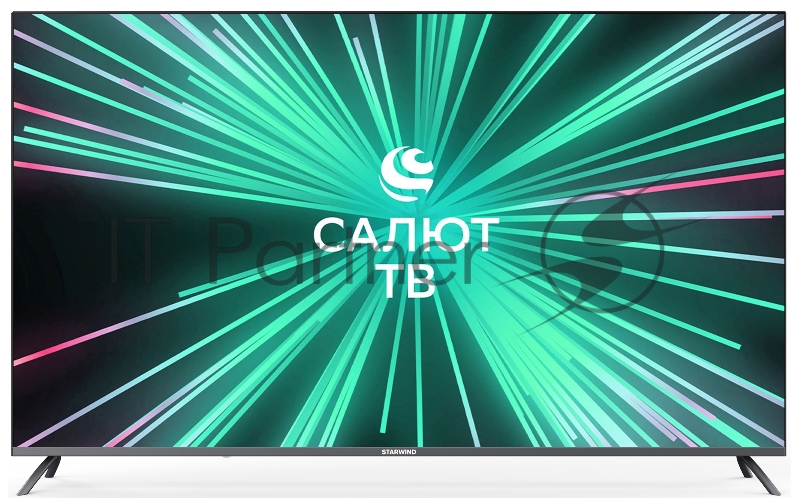 Телевизор LED Starwind 58 SW-LED58UB405 Салют ТВ Frameless стальной Ultra HD 60Hz DVB-T DVB-T2 DVB-C DVB-S DVB-S2 USB WiFi Smart TV (RUS)