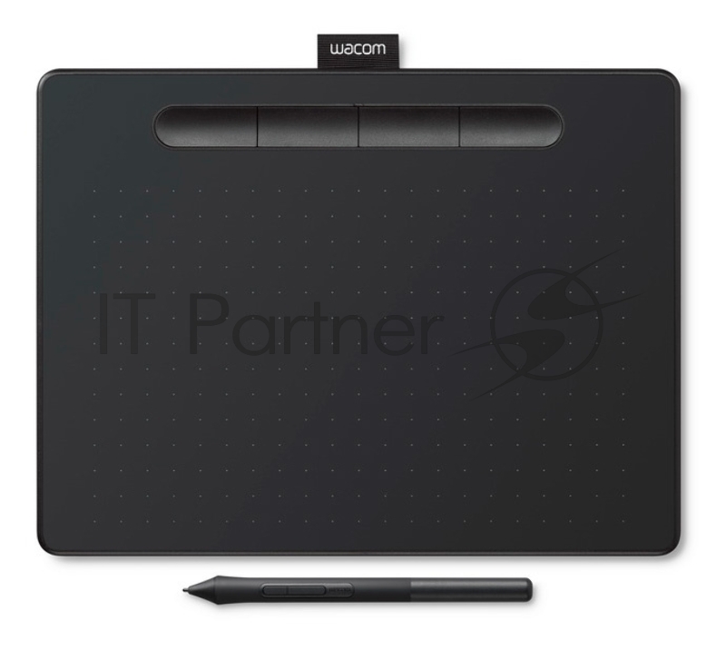 Графический планшет Wacom Intuos M CTL-6100K-B USB черный/голубой