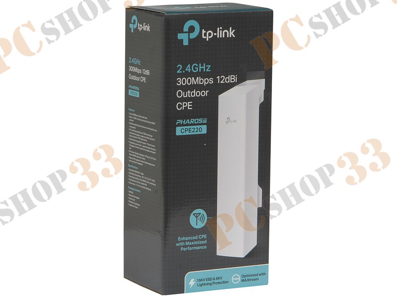 Точка доступа TP-Link CPE220 WiFi 300Мбит/сек. + 2 порта LAN 100Мбит/сек.