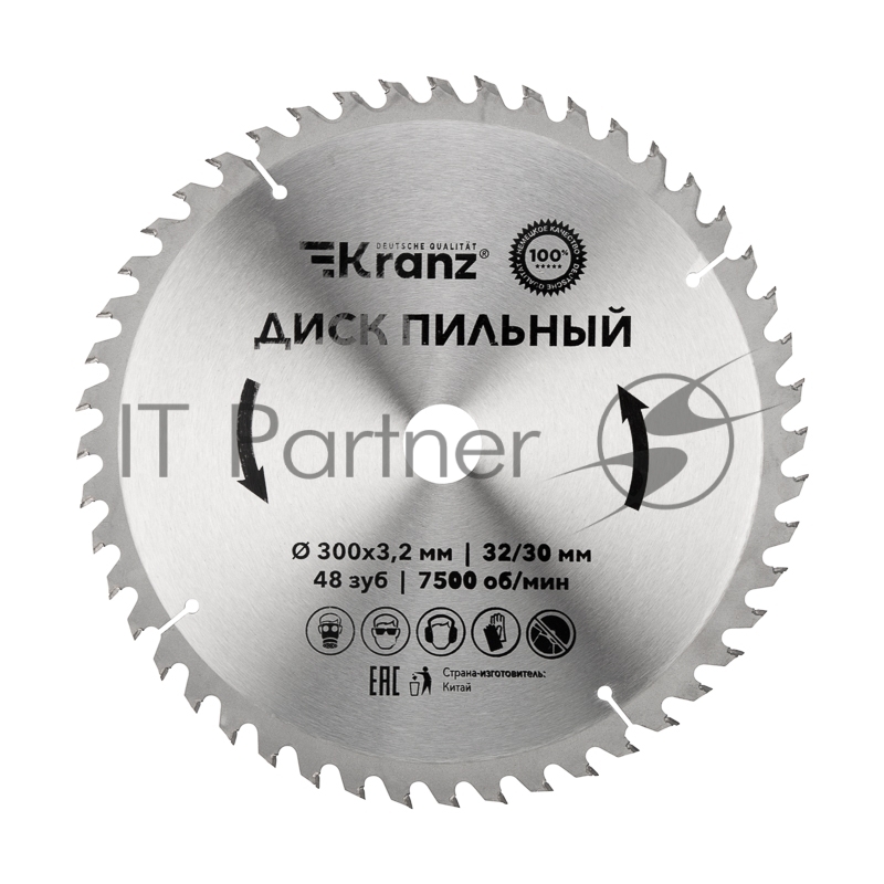 Диск пильный 300 мм х 48 зуб х 32/30 мм Kranz