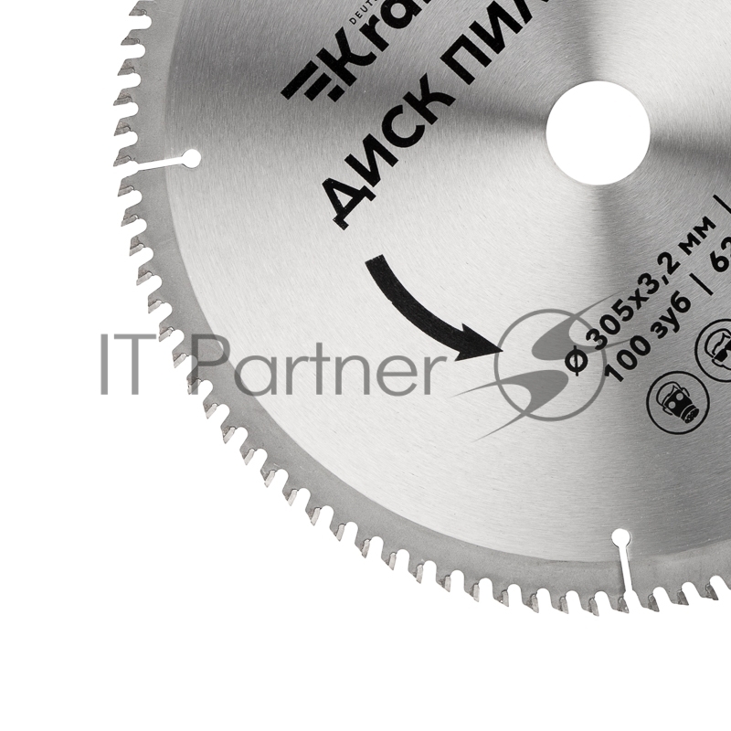 Диск пильный 305 мм х 100 зуб х 32/30 мм Kranz