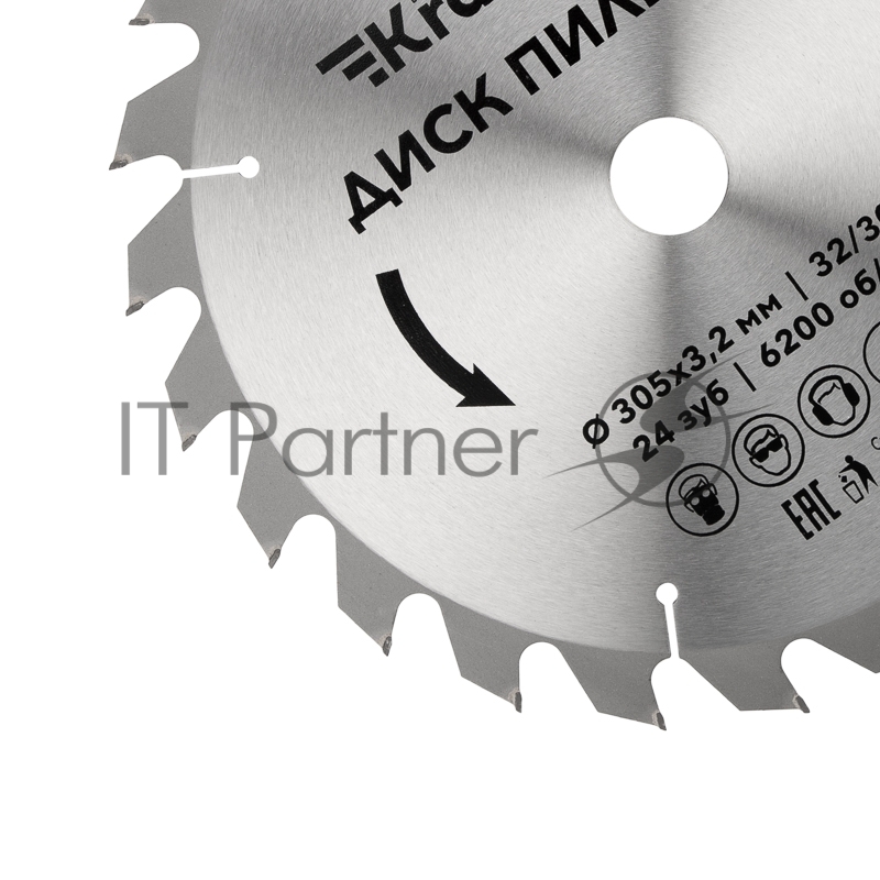 Диск пильный 305 мм х 24 зуб х 32/30 мм Kranz