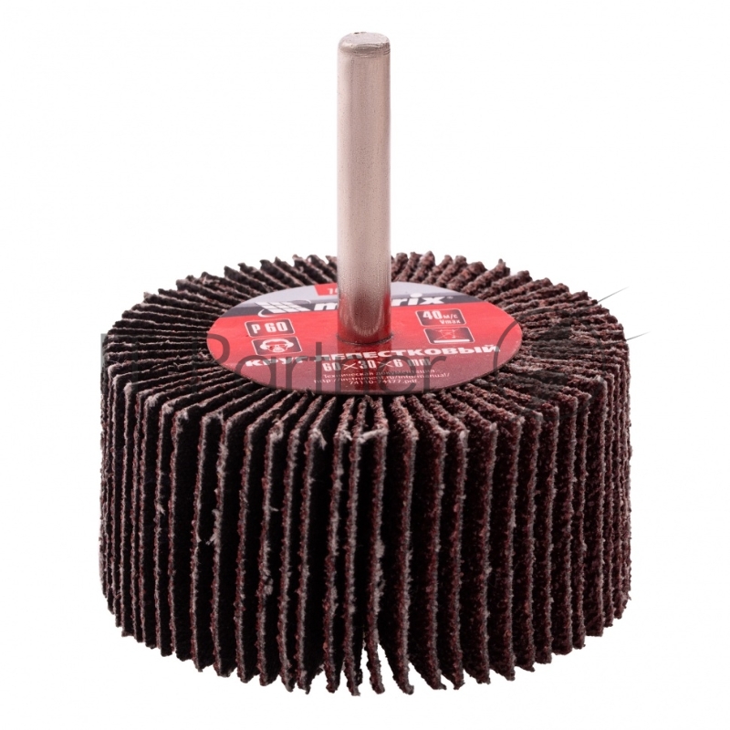 Круг лепестковый MATRIX для дрели, P 60, 60x30x6 мм// 74122