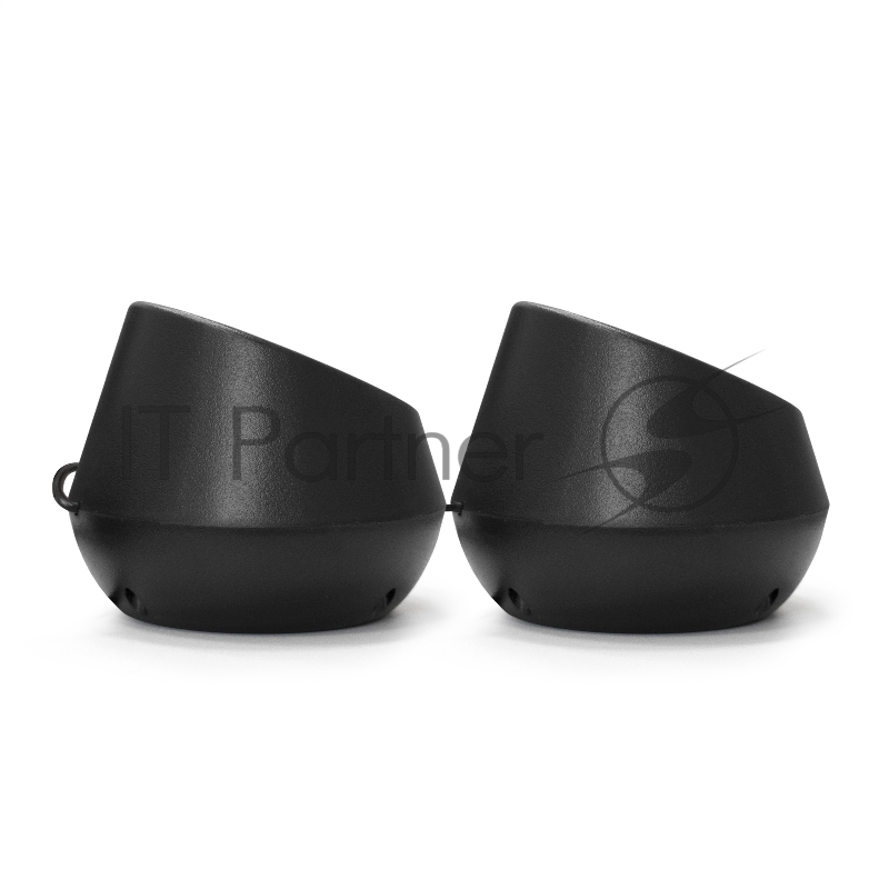 Акустическая система 2.0 ExeGate EX287060RUS Disco 130 (питание USB, 2х3Вт (6 Вт RMS), 100-20000Гц, черный/оранжевый)