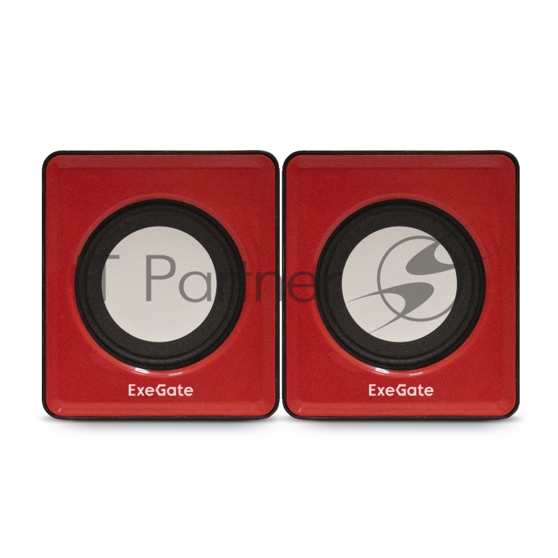Акустическая система 2.0 ExeGate EX289920RUS Disco 140 Red (питание USB, 2х3Вт (6Вт RMS), 100-20000Гц, красный)