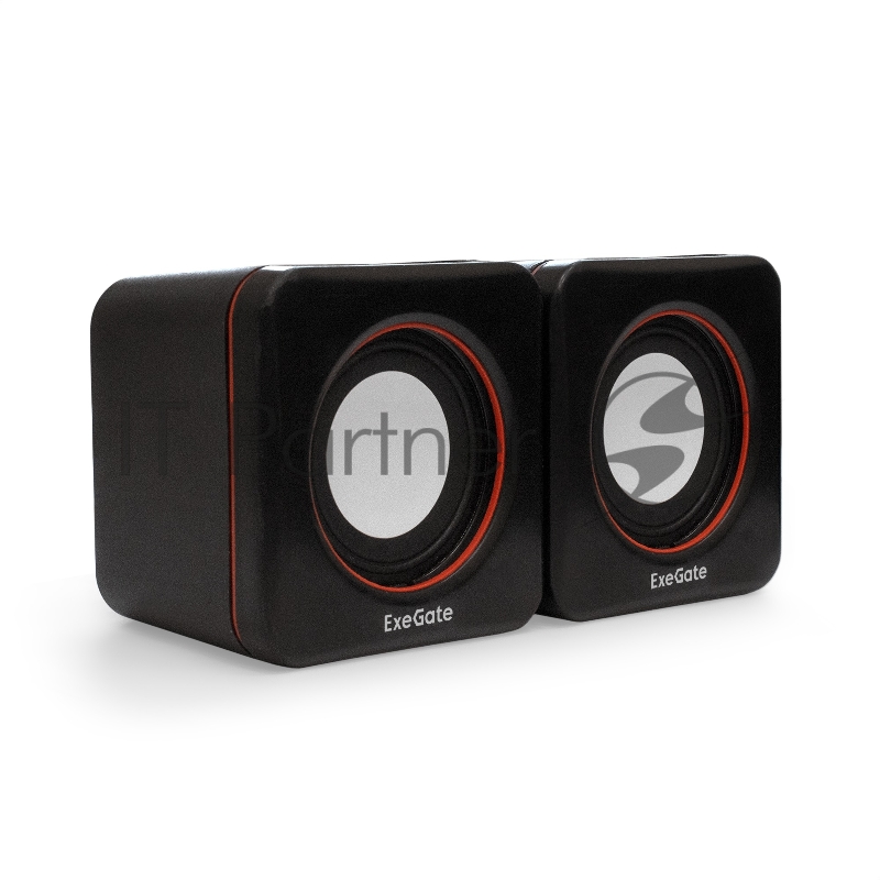 Акустическая система 2.0 ExeGate EX287050RUS Disco 160 (питание USB, 2х3Вт (6Вт RMS), 100-20000Гц, черный)