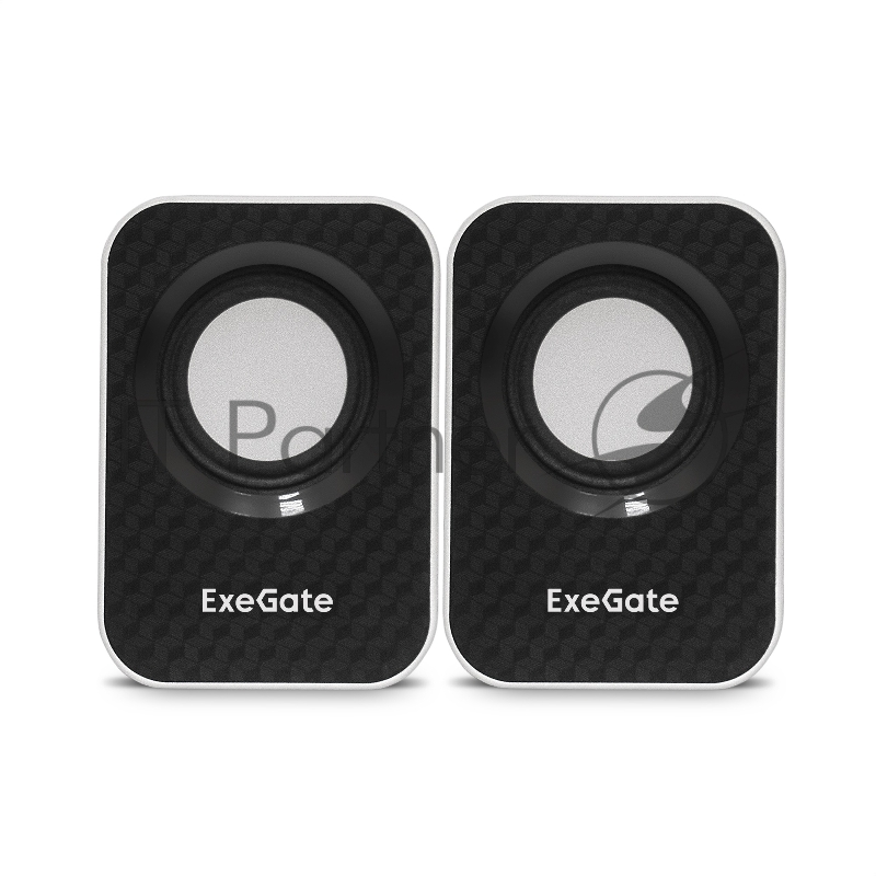 Акустическая система 2.0 ExeGate EX287052RUS Disco 170 (питание USB, 2х3Вт (6Вт RMS), 100-20000Гц, белый/черный)
