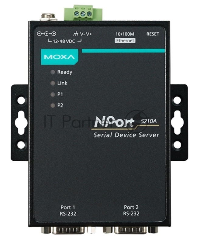 Ethernet сервер последовательных интерфейсов (усовершенствованный), 2xRS-232, с адаптером питания