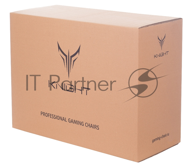 Кресло игровое Knight RAMPART черный ромбик эко.кожа с подголов. крестовина металл