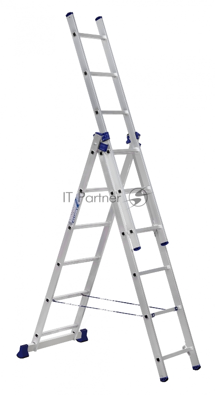 Лестница Alumet 3-х секционная алюминий 6ступ. H4.28м макс.нагр.:150кг (H3 5306)