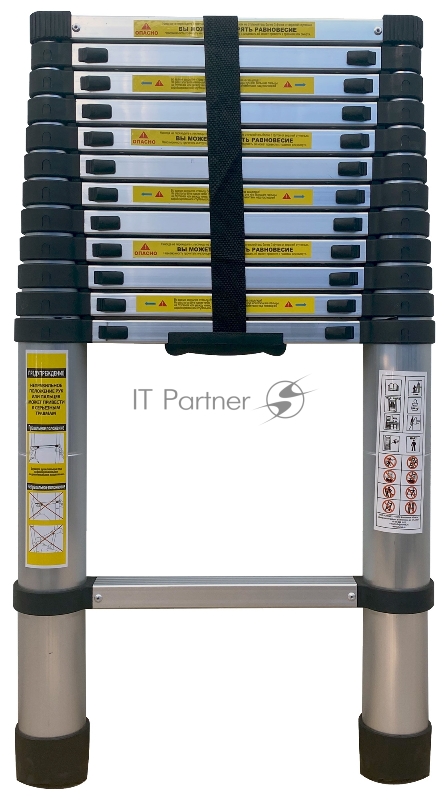 Лестница Alumet TLS 3.8 алюминий 13ступ. H3.8м макс.нагр.:150кг