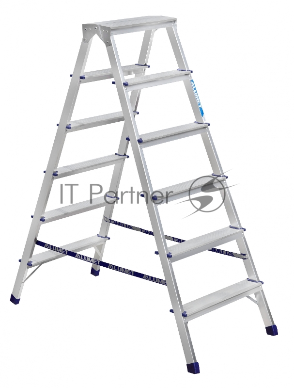 Стремянка Alumet AD7206 алюминий 6ступ. H3.33м макс.нагр.:150кг