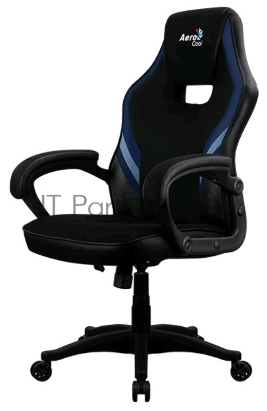 Кресло для геймера Aerocool AERO 2 Alpha Black Blue , черно-синее, до 125 кг, ШxДxВ : 64x67x111-119см, газлифт класс 4 до 100 мм, механизм Бабочка