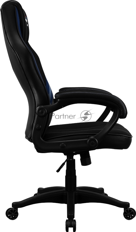 Кресло для геймера Aerocool AERO 2 Alpha Black Blue , черно-синее, до 125 кг, ШxДxВ : 64x67x111-119см, газлифт класс 4 до 100 мм, механизм Бабочка