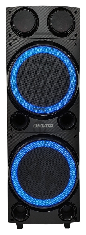 Минисистема Digma MS-14 черный 600Вт FM USB BT SD/MMC