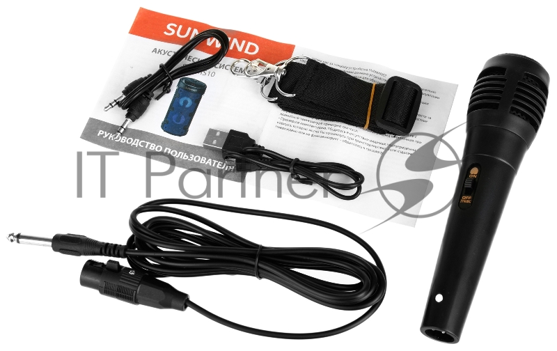 Минисистема SunWind SW-MS10 черный 50Вт FM USB BT SD/MMC