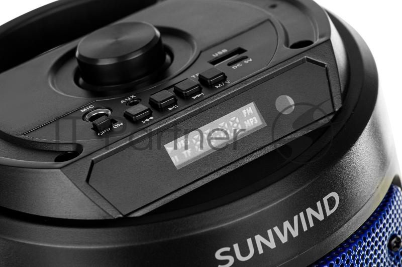 Минисистема SunWind SW-MS10 черный 50Вт FM USB BT SD/MMC