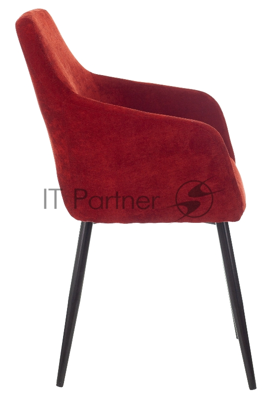 Кресло Бюрократ CH-380F бордовый Velvet 09 на ножках металл черный