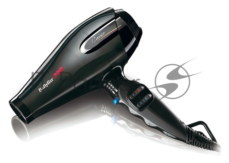 Фен BaByliss Pro Caruso, 2400 Вт, 2 насадки черный