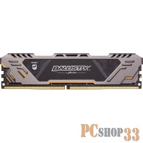 Модуль памяти Crucial DDR4 DIMM 16GB BLS16G4D26BFST {PC4-21300, 2666MHz, CL16, Ballistix Sport AT}