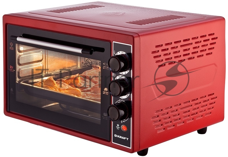 Мини-печь KRAFT KF-MO 4506 R красная