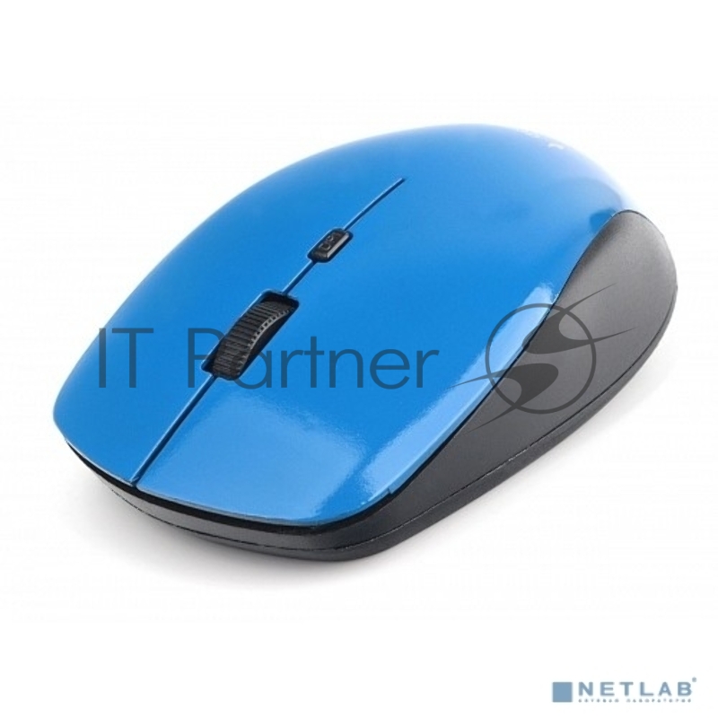 Мышь беспроводная Gembird MUSW-250-2, 2.4ГГц, 3 кнопки + колесо кнопка,1600DPI зеленый