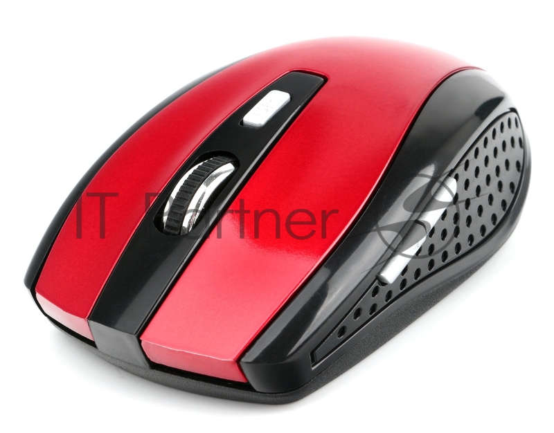 Мышь беспроводная Gembird MUSW-330-3, 2.4ГГц, красный