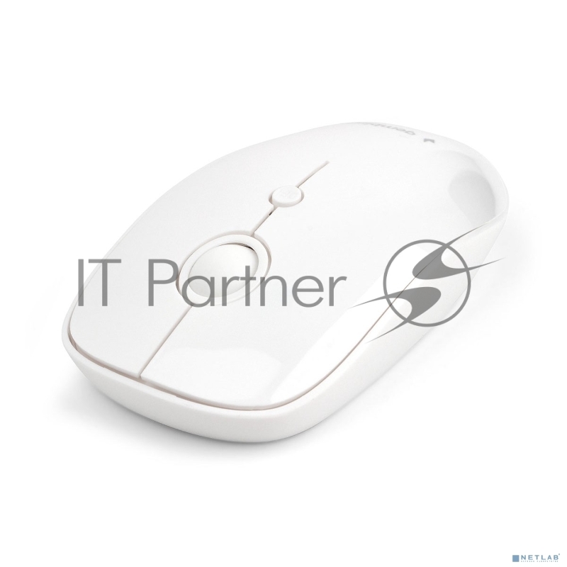 Мышь беспроводная Gembird MUSW-385, 2.4ГГц, 2 кнопки + колесо кнопка,1000DPI белый глянец