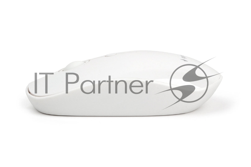 Мышь беспроводная Gembird MUSW-385, 2.4ГГц, 2 кнопки + колесо кнопка,1000DPI белый глянец