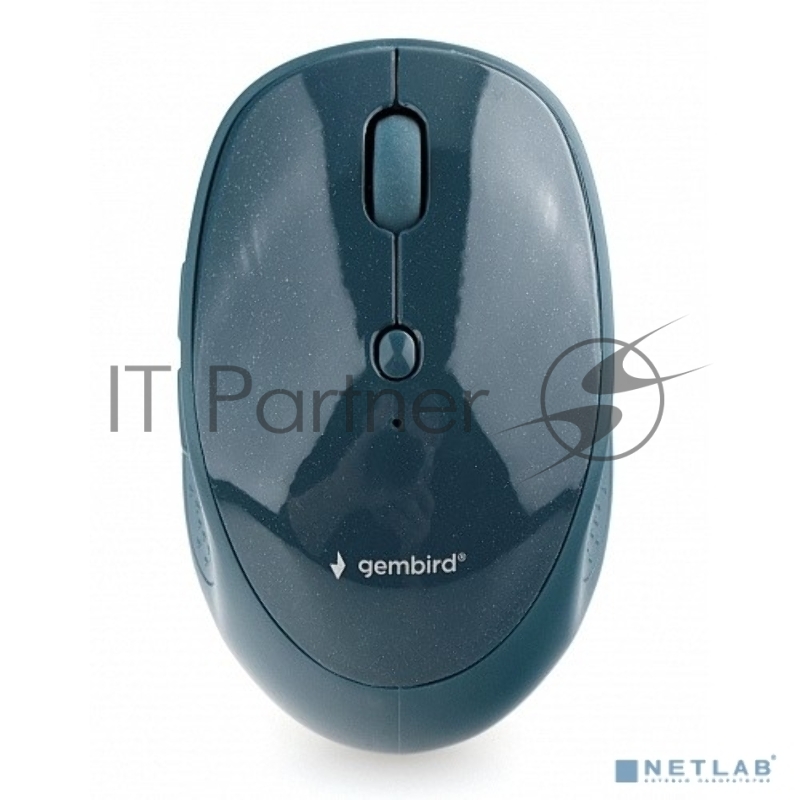 Мышь беспроводная Gembird MUSW-550, 1600 DPI, 2.4ГГц + BT синяя