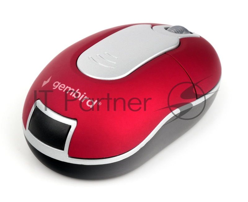 Мышь беспроводная Gembird MUSW-605, 2,4ГГц, 1200DPI, 3кн красная