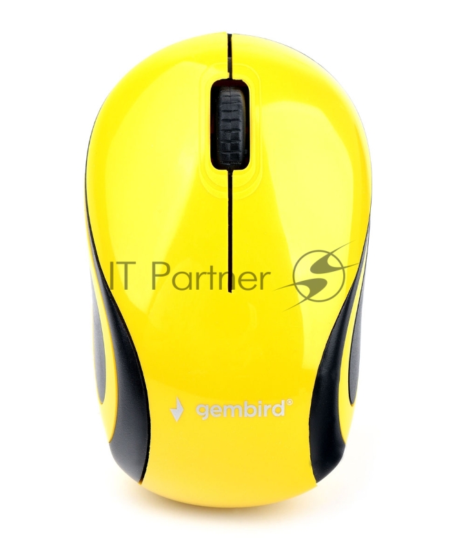 Мышь беспроводная Gembird MUSW-615, 2.4ГГц, 1200 DPI, 3кн., желт