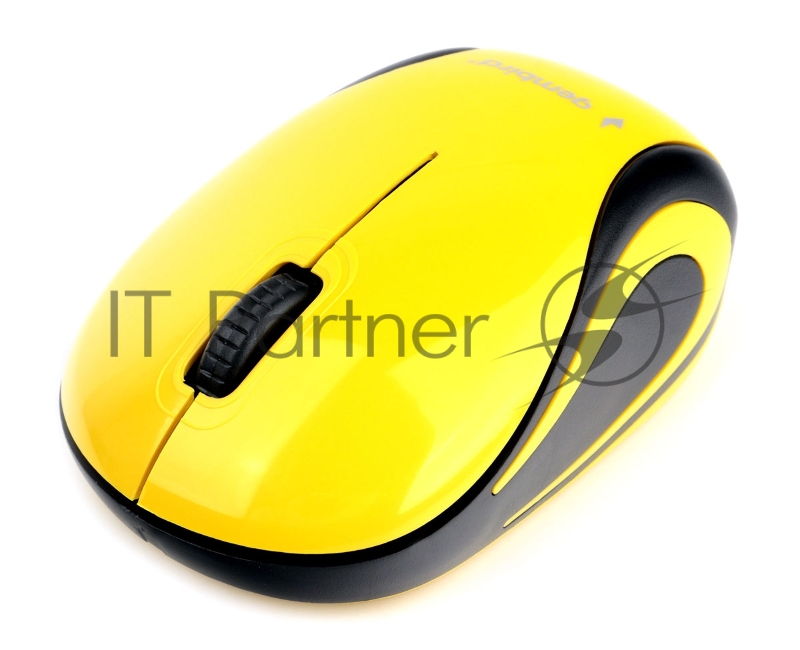 Мышь беспроводная Gembird MUSW-615, 2.4ГГц, 1200 DPI, 3кн., желт