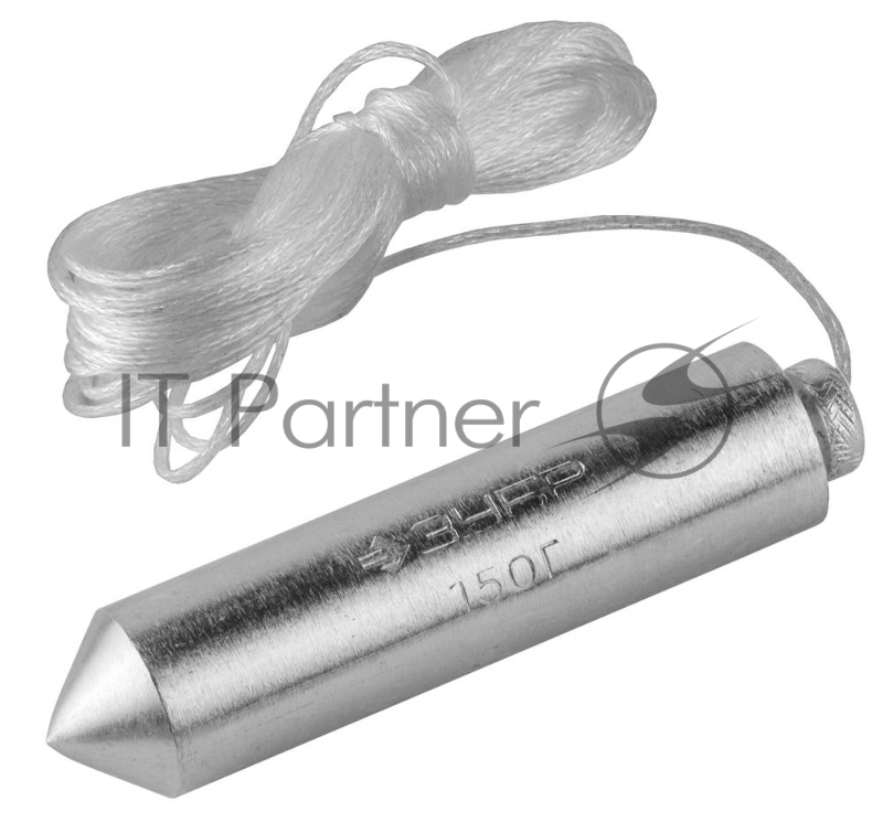 Отвес ЗУБР МАСТЕР строительный со шнуром, в пластиковом контейнере, 200 г