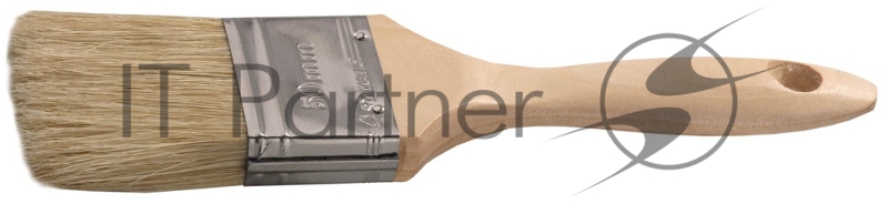 Кисть плоская STAYER UNIVERSAL-LUX, светлая натуральная щетина, деревянная ручка, 50мм
