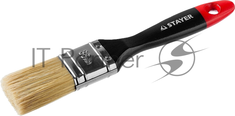 Кисть плоская STAYER UNIVERSAL-PROFI, светлая натуральная щетина, деревянная ручка, 38мм