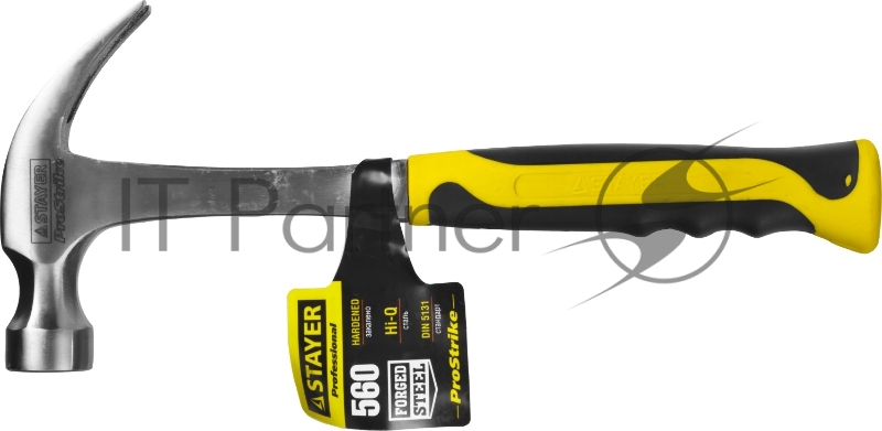 Молоток-гвоздодёр STAYER STRIKE 2025-560 560 г цельнометаллический столярный